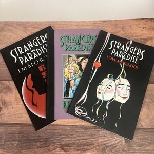 Strangers In Paradise Books High School Terry Moore Immortal Enemies Love Me VTG